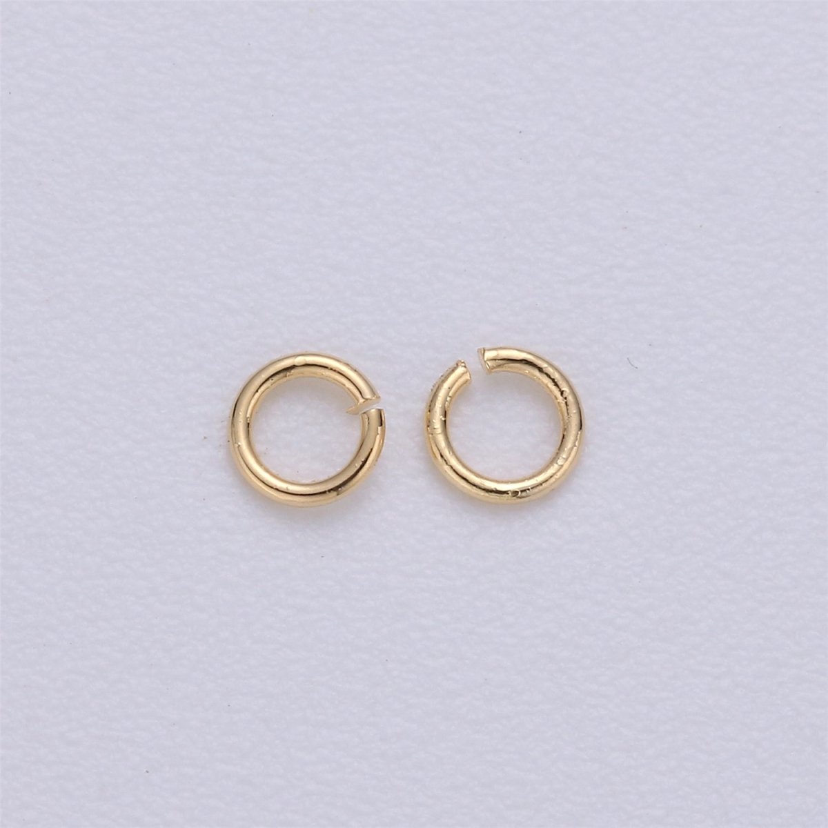 24K Gold Filled 2mm x 0.5mm Minimalist Jump Ring Finding Set | L074 - DLUXCA