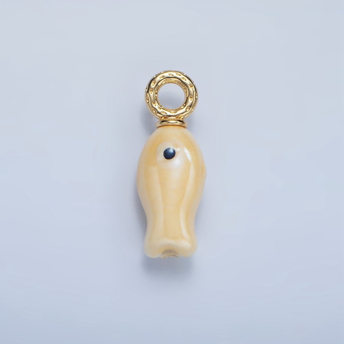 24K Gold Filled 30mm Enamel Fish Sea Animal Drop Charm | X794 - X801 - DLUXCA