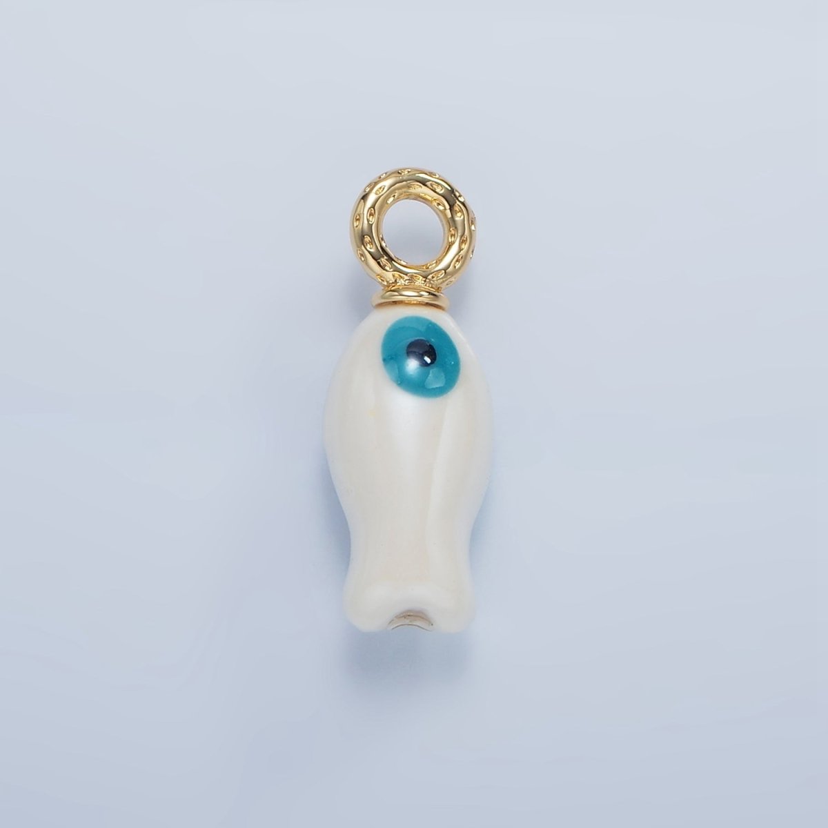 24K Gold Filled 30mm Enamel Fish Sea Animal Drop Charm | X794 - X801 - DLUXCA