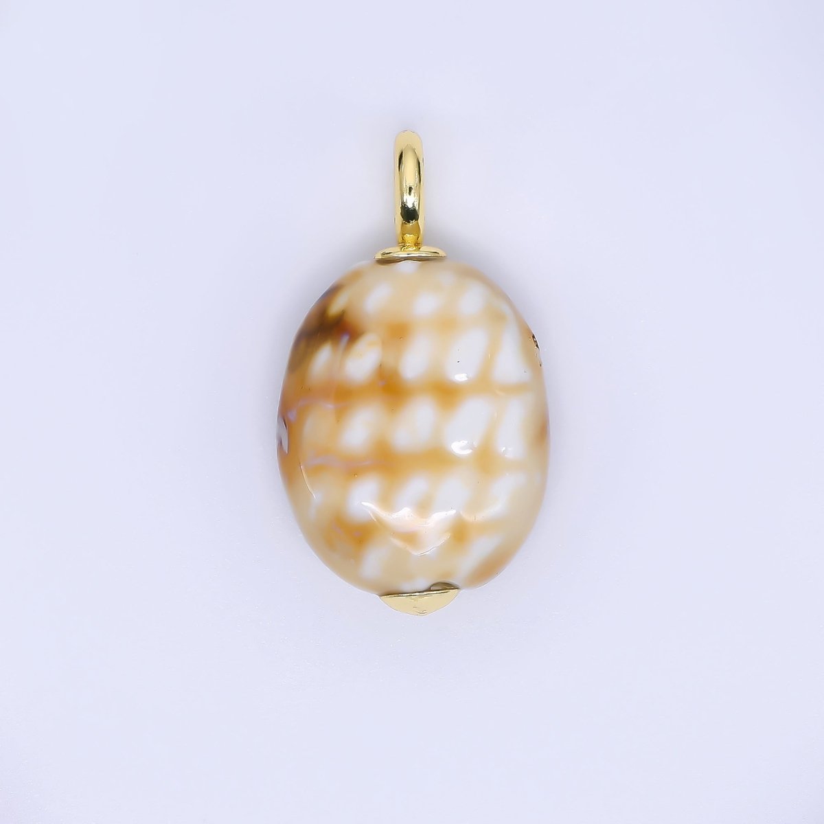 24K Gold Filled 30mm Oval Egg Ceramics Charm | M215 M218 M877 M897 M909 - DLUXCA