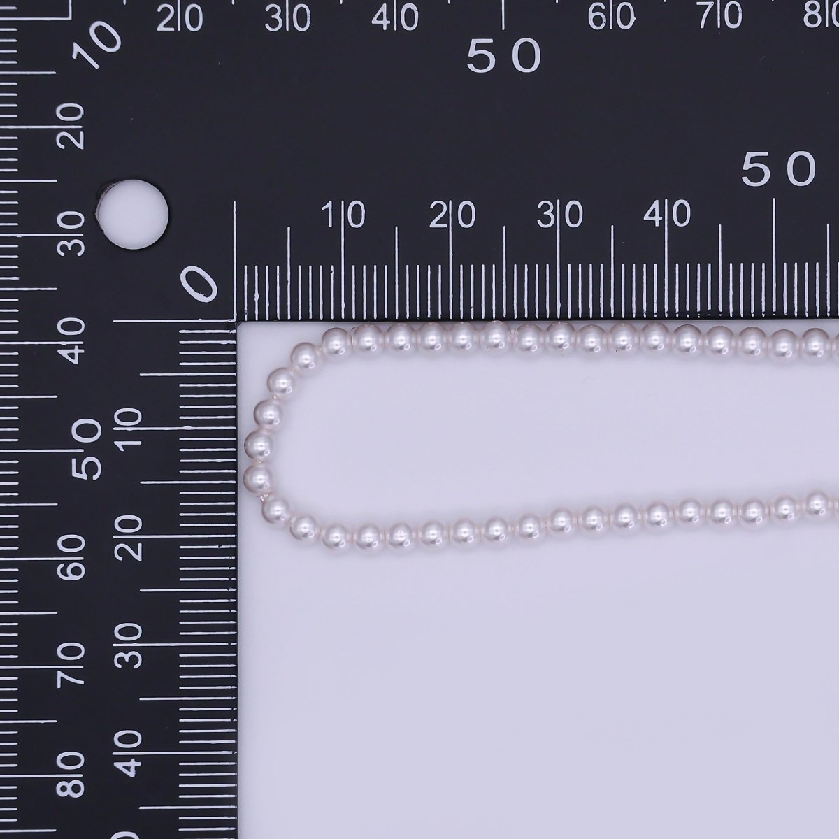 24K Gold Filled 3mm, 4mm, 6mm, 8mm, 10mm Light Pink Round Shell Pearl 17 Inch Necklace | WA - 2821 ~ WA - 2825 - DLUXCA