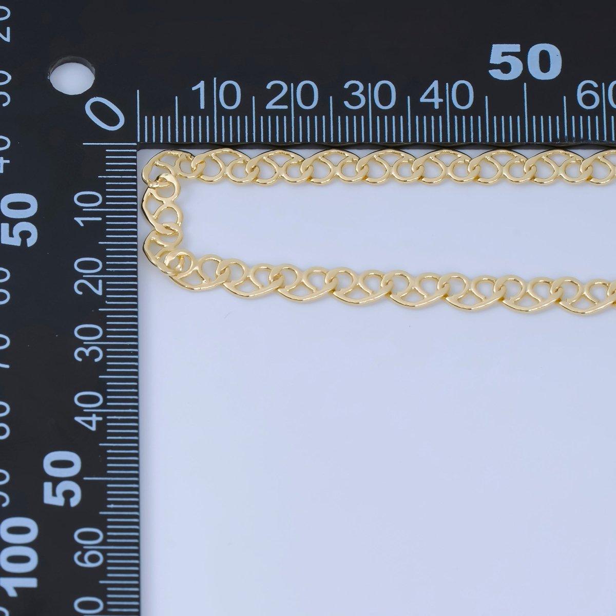 24K Gold Filled 4.2mm Pretzel Bread Cable Unfinished Chain by Yard | ROLL - 1736 - DLUXCA