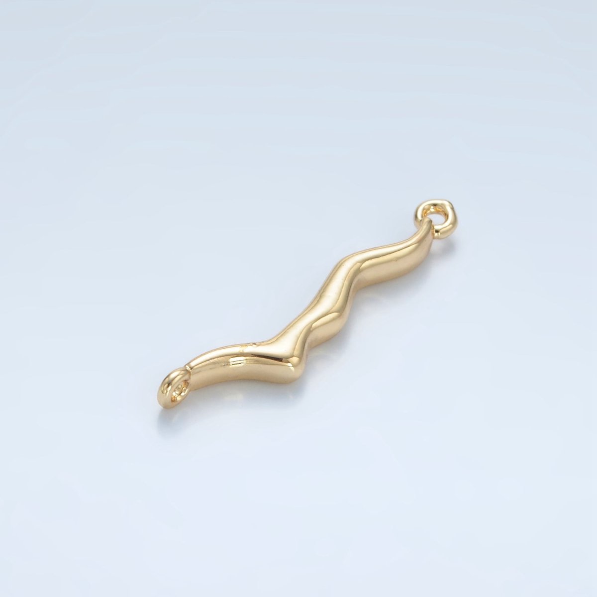 24K Gold Filled 4.5mm Abstract Molten Drip Connector | G827 - DLUXCA