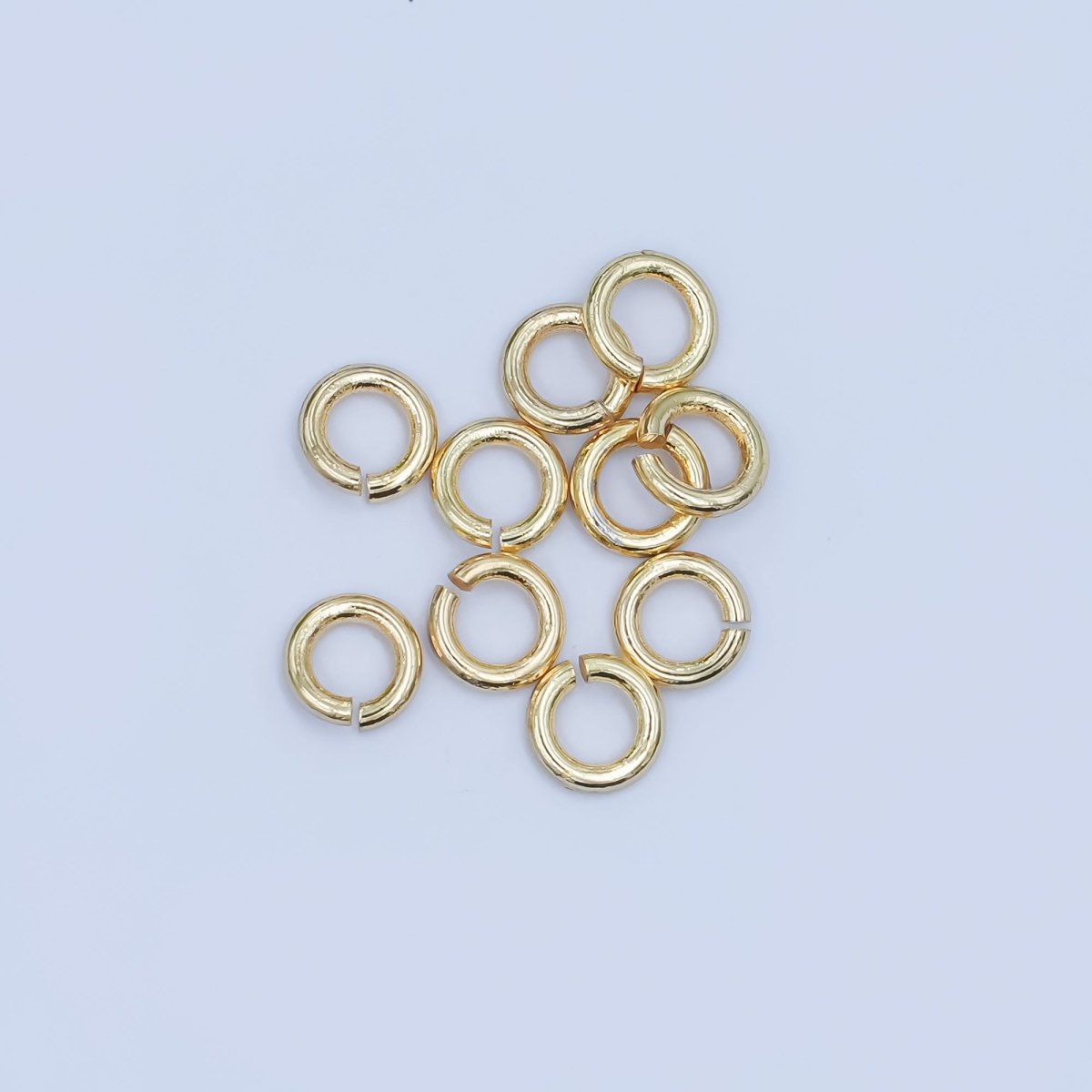 24K Gold Filled 4.5mm x 0.9mm ( 19 gauge ) Minimalist Jump Ring Finding Set in Gold & Silver | SP - 1620 - DLUXCA
