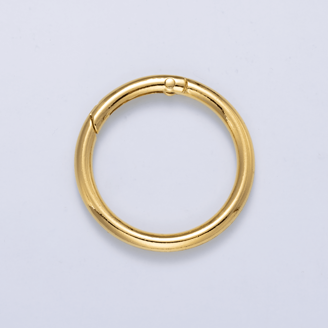 24K Gold Filled 47mm Minimalist Circle Round Push Gate Findings | Findings-00414 - DLUXCA