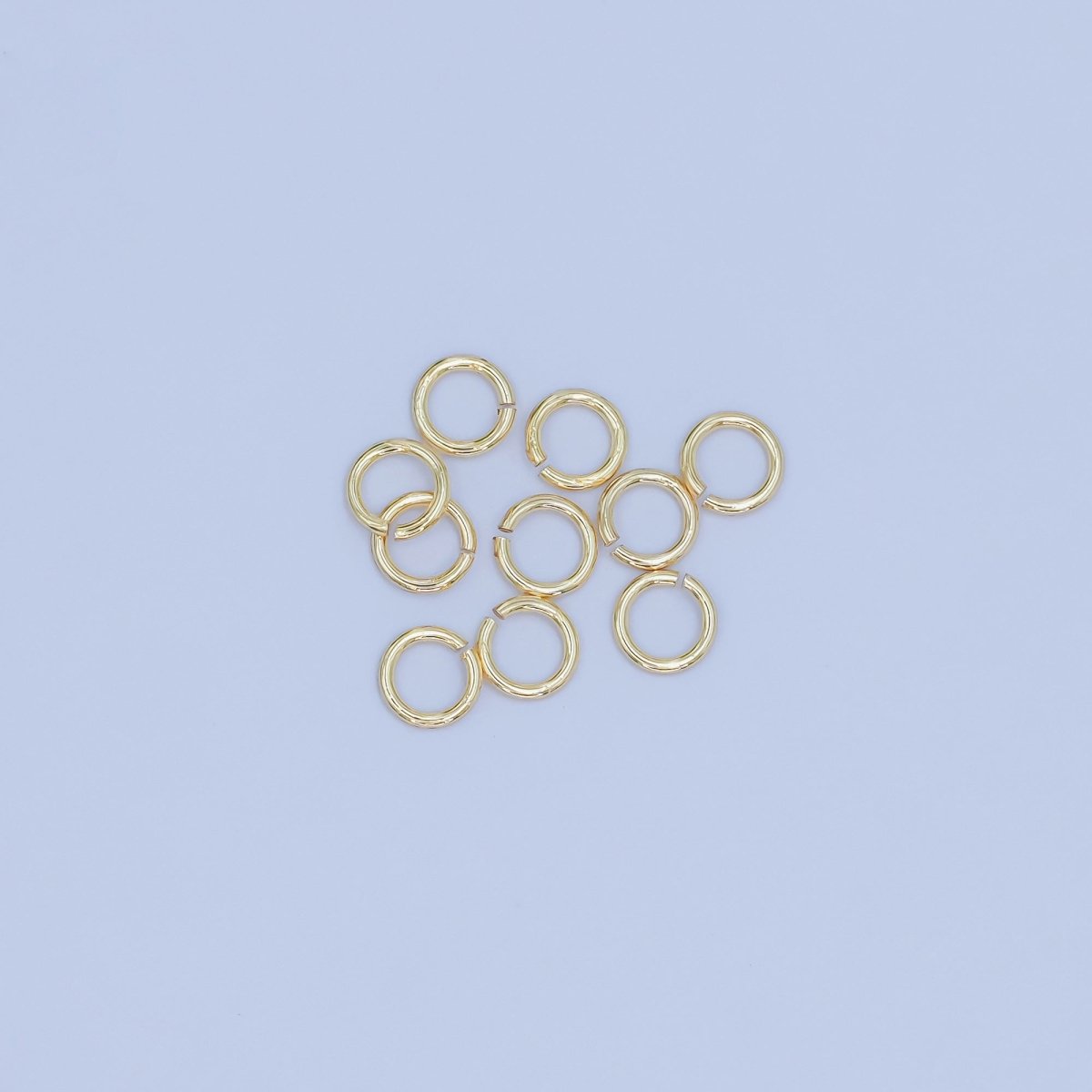24K Gold Filled 4mm x 0.6mm ( 24 gauge ) Minimalist Jump Ring Finding Set in Gold & Silver | SP - 1617 - DLUXCA