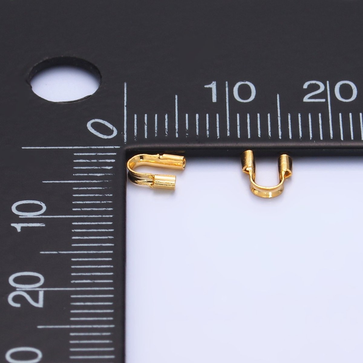 24K Gold Filled 5mm Minimalist Wire Guard Findings Set | Z1035 - DLUXCA