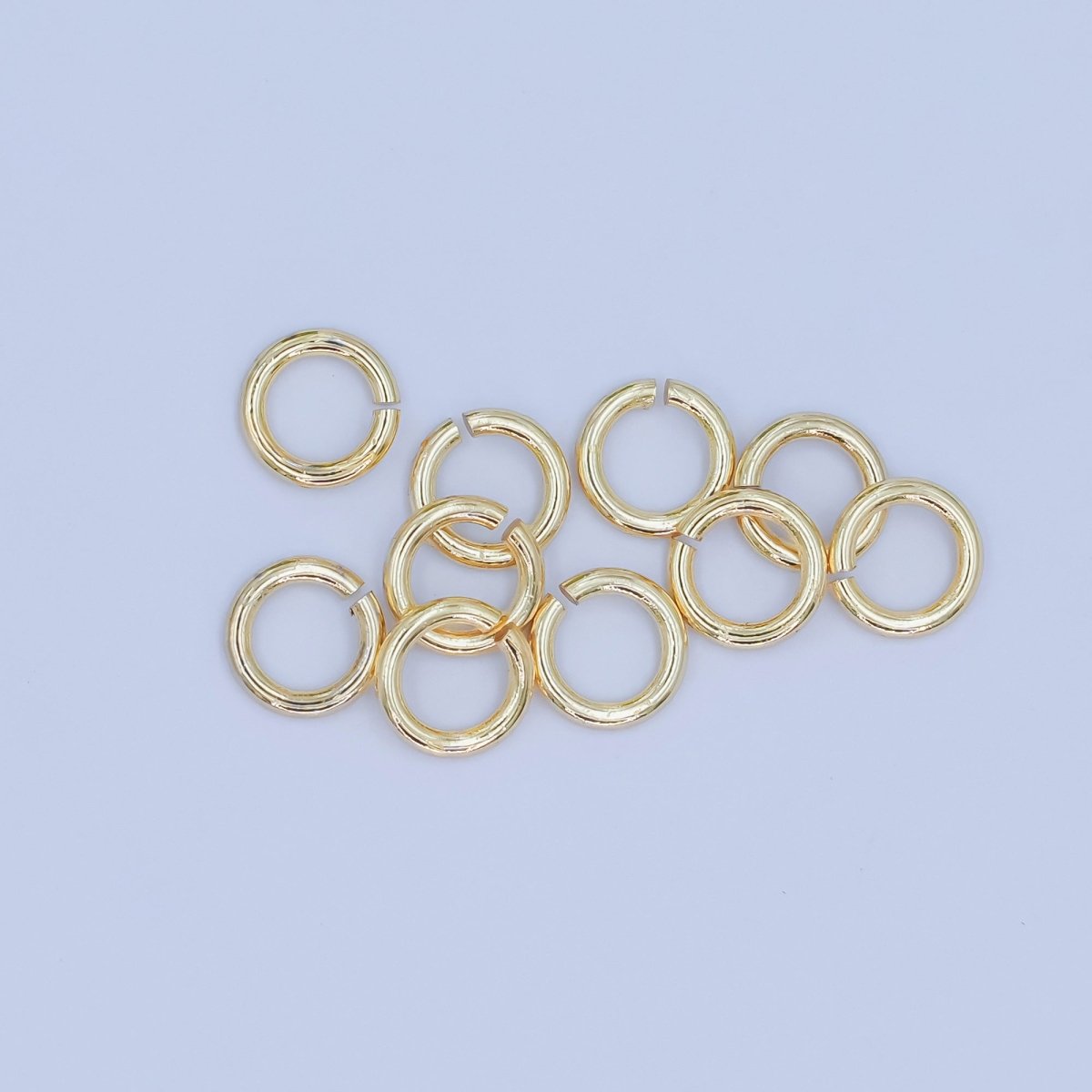 24K Gold Filled 6mm x 1mm ( 19 Gauge ) Minimalist Jump Ring Finding Set | SP - 1624 - DLUXCA