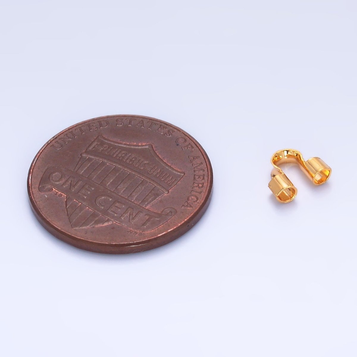 24K Gold Filled 7mm Minimalist Wire Guard Findings Set | Z1034 - DLUXCA