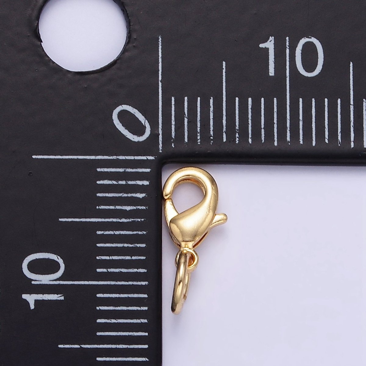 24K Gold Filled 8.5mm Minimalist Lobster Claw Clasps Closure Findings | Z868 - DLUXCA