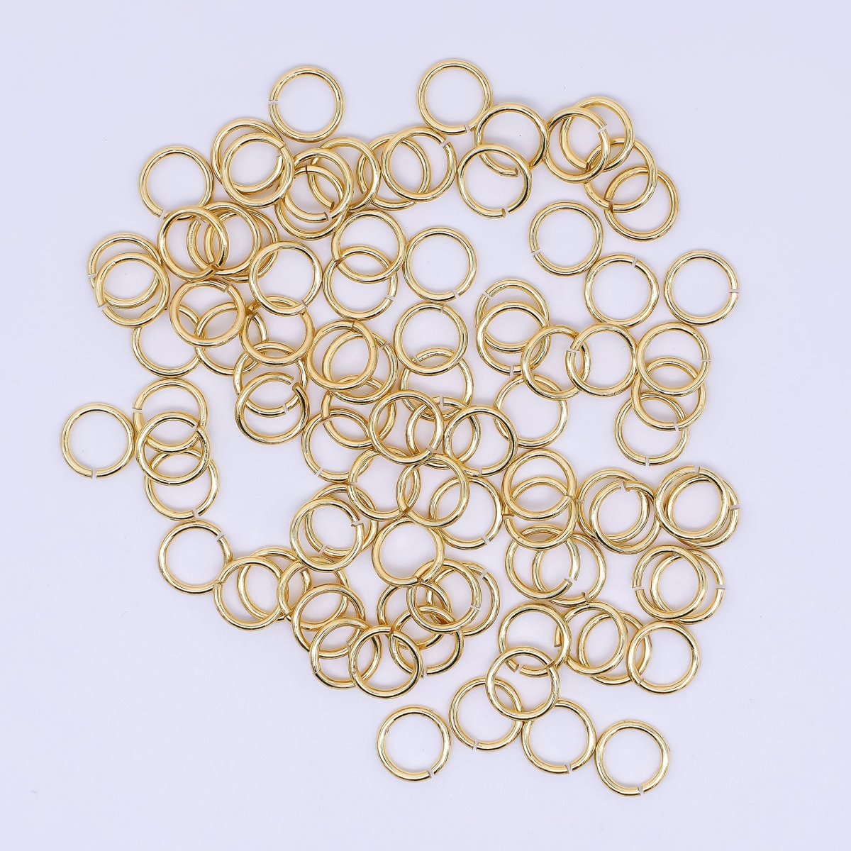 24K Gold Filled 8mm Tiny Circle Round Jumpring Findings | SP1641 - DLUXCA