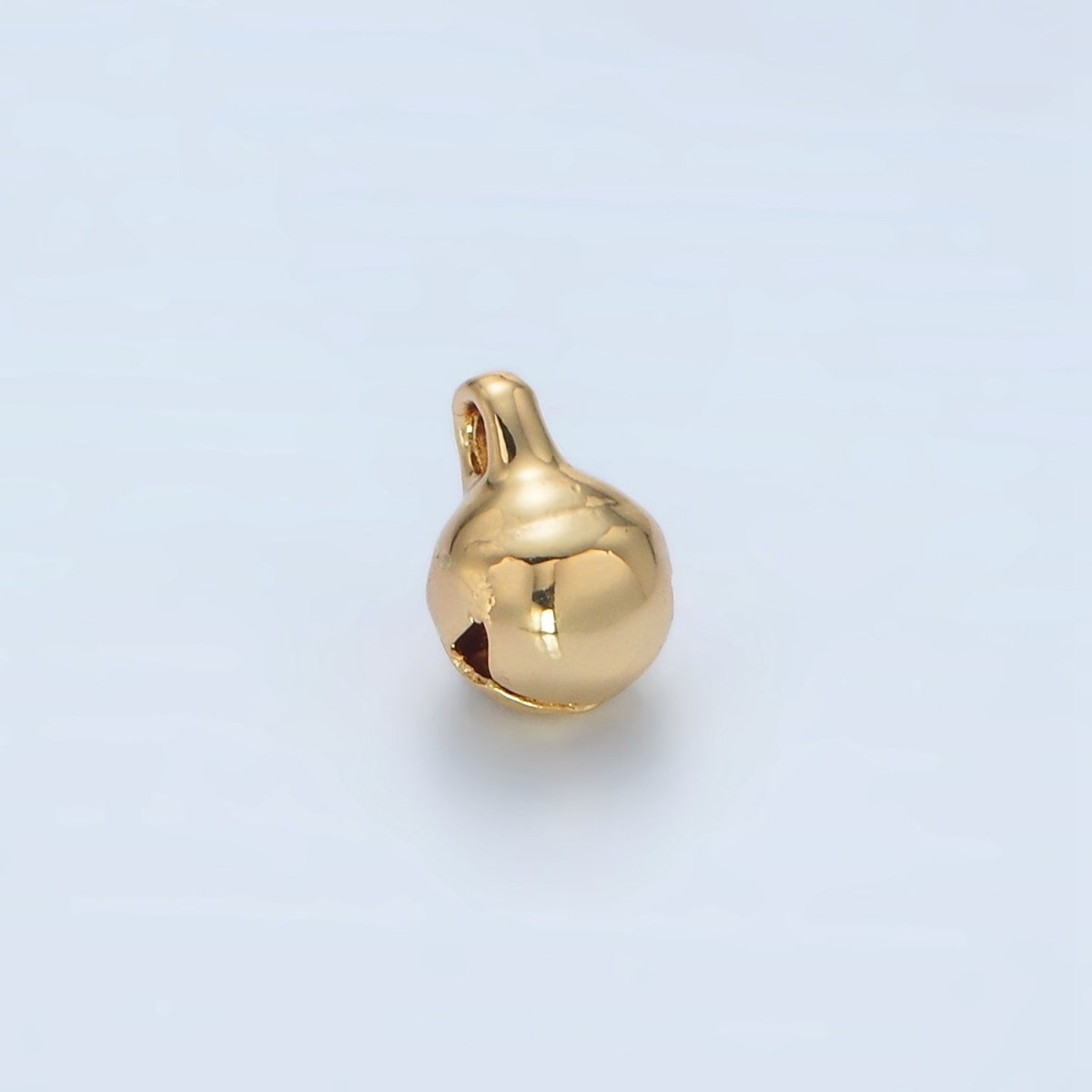 24K Gold Filled 9mm Jingle Bell Minimalist Mini Charm | X884 - DLUXCA