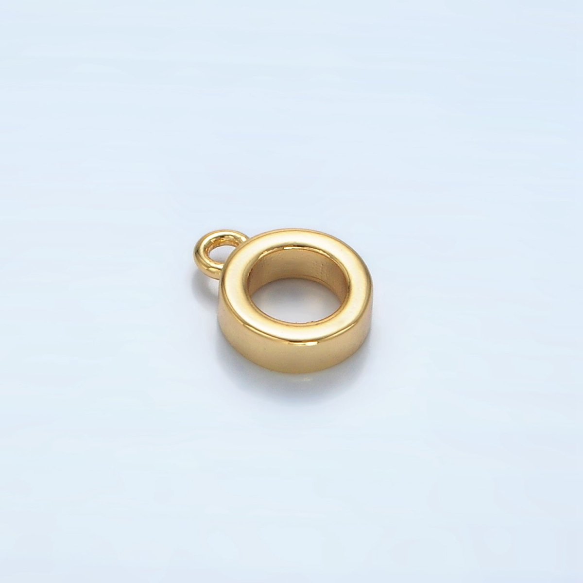 24K Gold Filled 9mm Minimalist Round Rhondelle Bail Findings | Z970 - DLUXCA