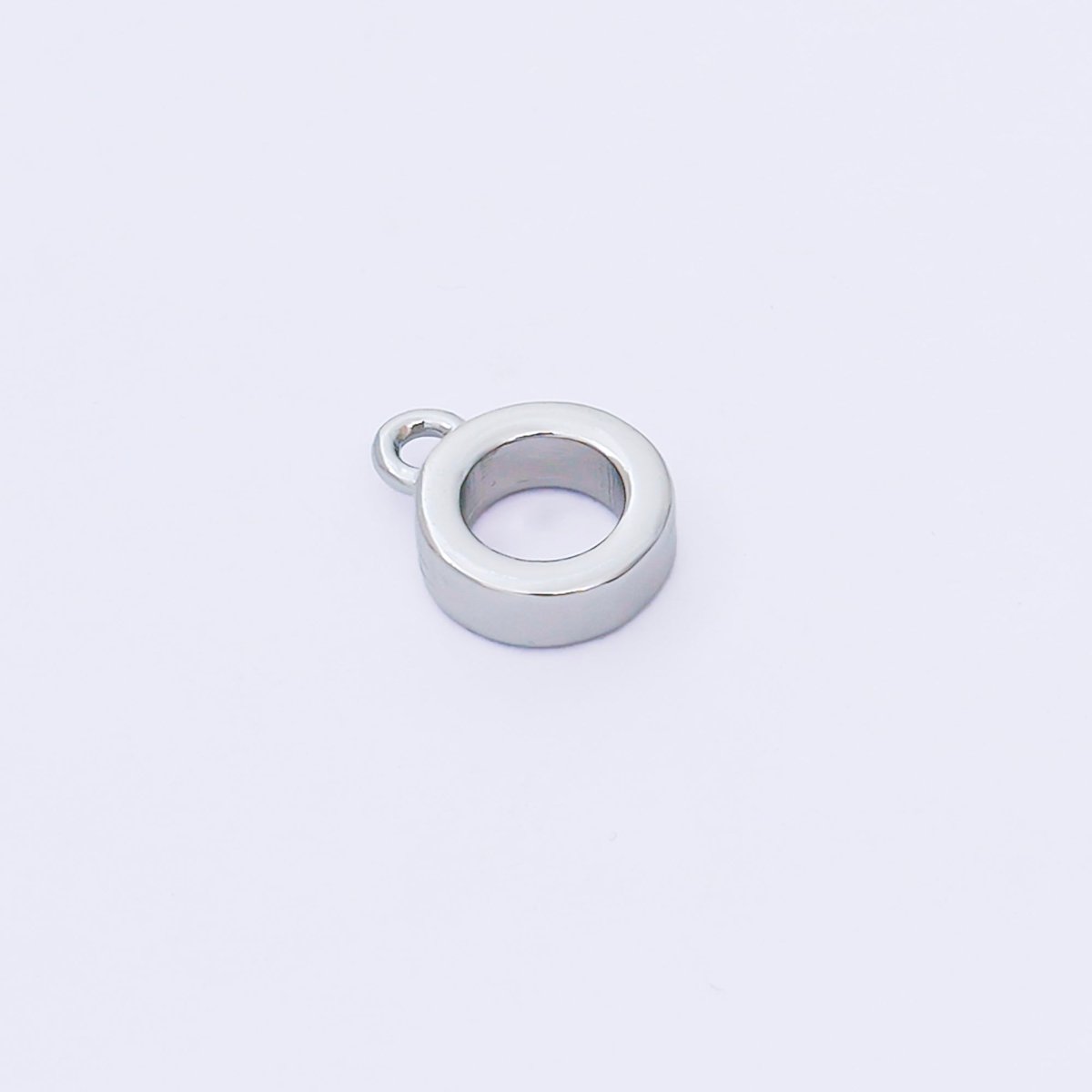 24K Gold Filled 9mm Minimalist Round Rondelle Bail Findings in Gold & Silver | Z970 - DLUXCA