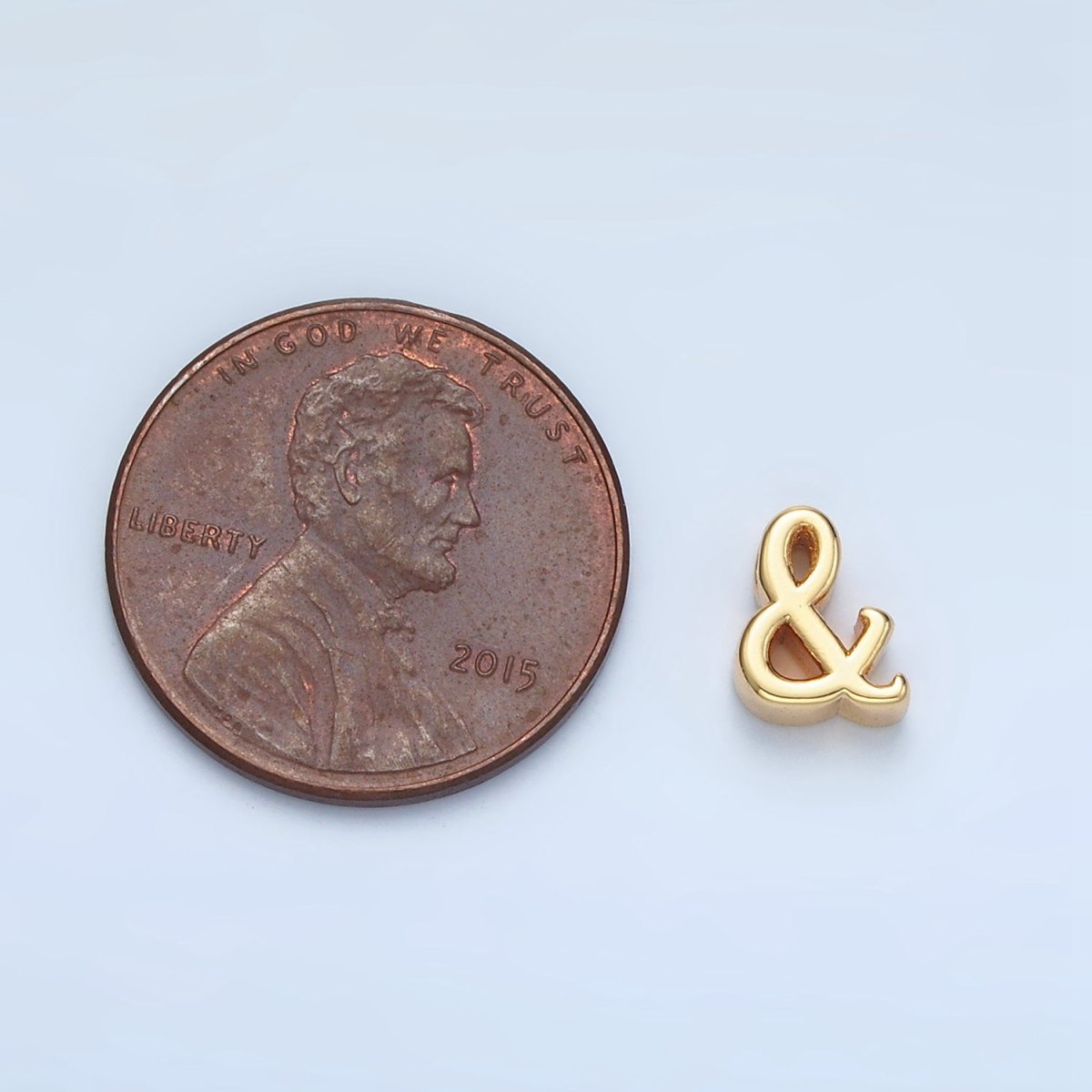 24K Gold Filled Ampersand And & Spacer Beads | B - 908 - DLUXCA