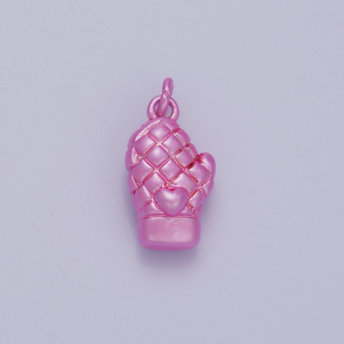 24K Gold Filled Baby Pink, Orange, Pink Heart Mitten Baking Glove Charm | C021 C022 - DLUXCA