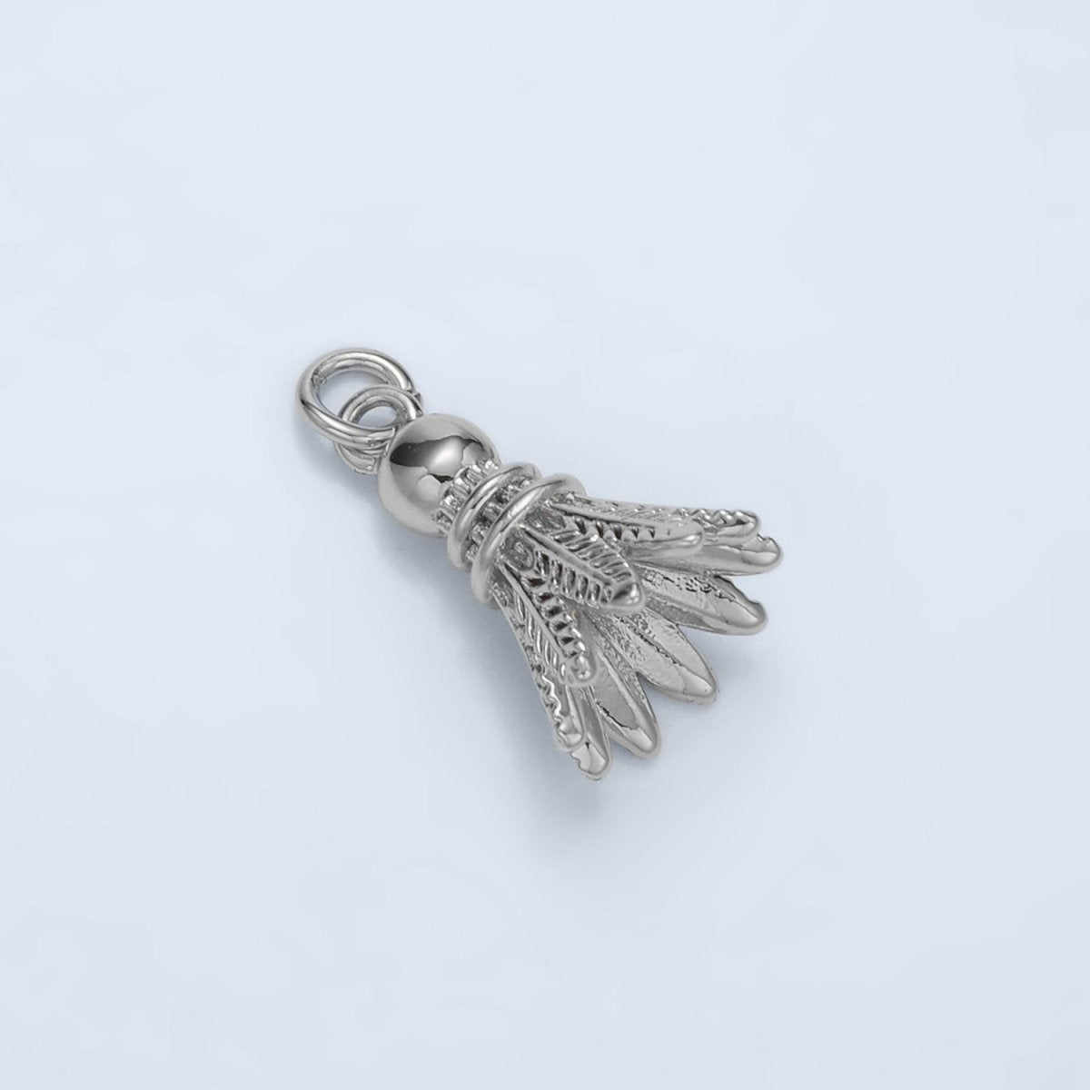 24K Gold Filled Badminton Shuttlecock Birdie Sports Charm | D800 - DLUXCA
