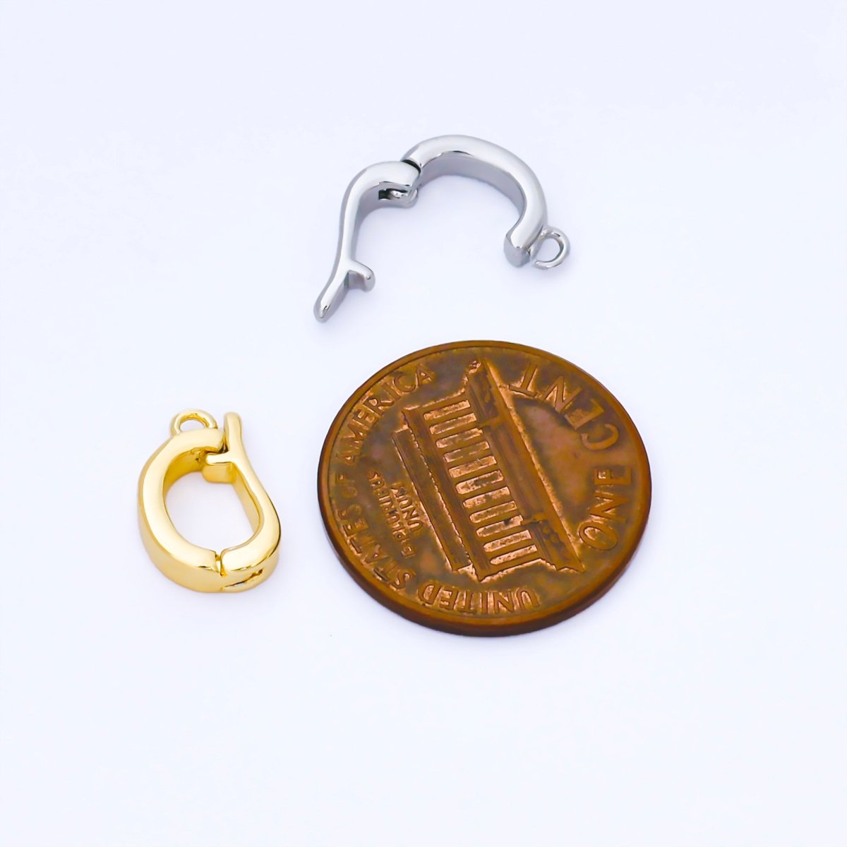 24K Gold Filled Bail Enhancer Minimalist Charm Holder Hinged Bail Z1491 - DLUXCA