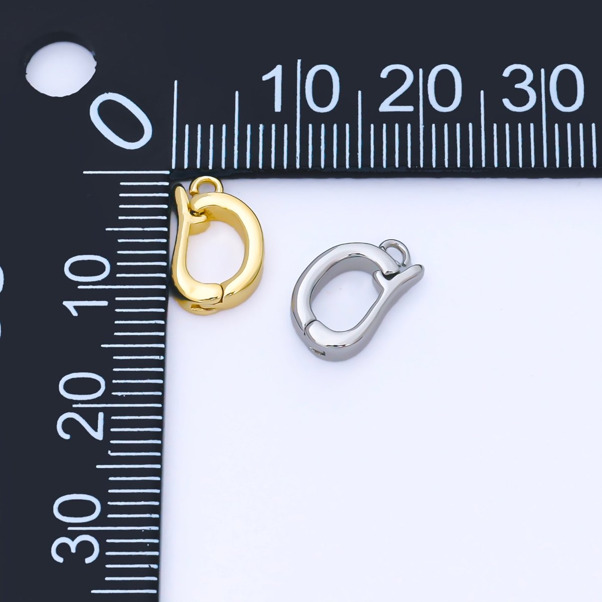 24K Gold Filled Bail Enhancer Minimalist Charm Holder Hinged Bail Z1491 - DLUXCA