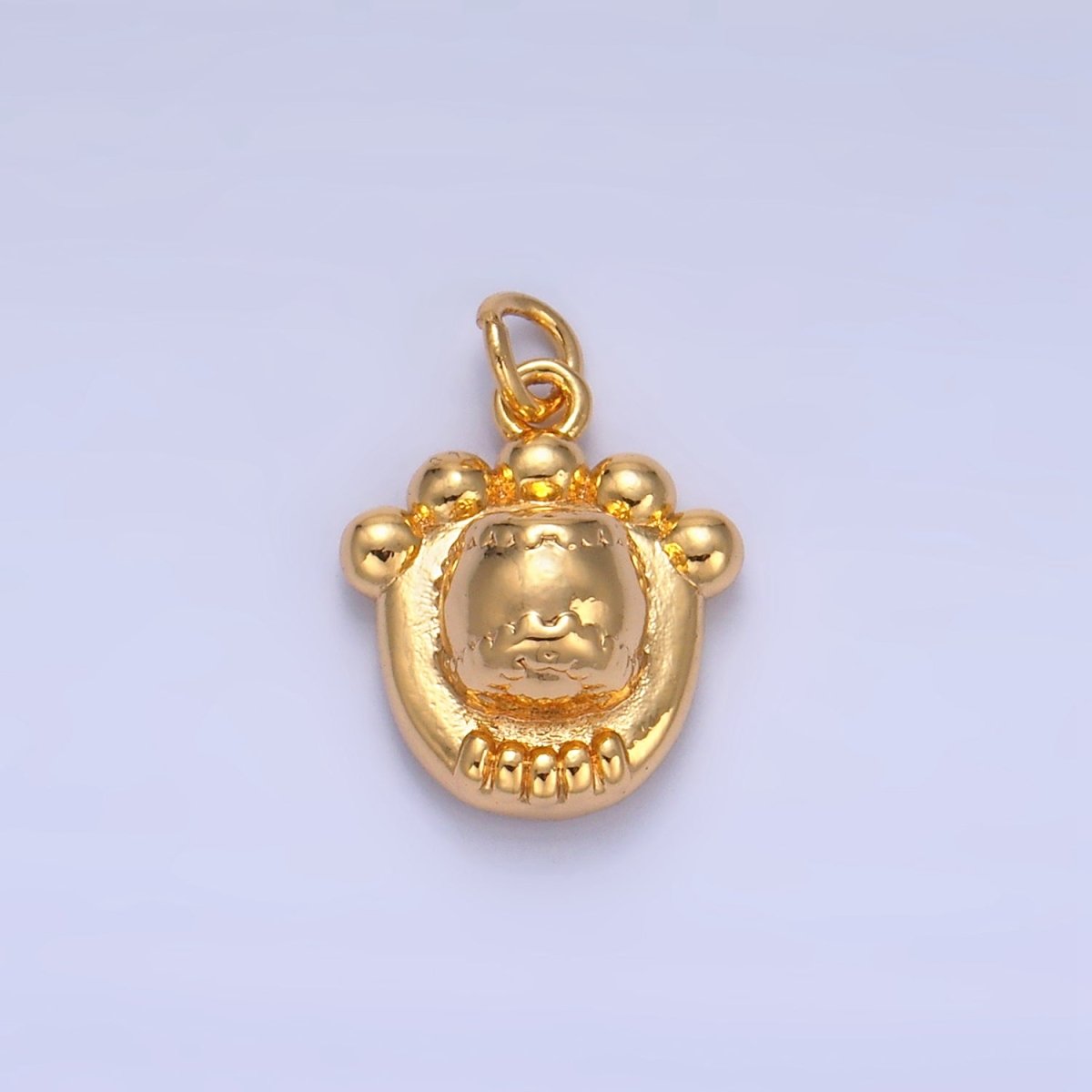 24K Gold Filled Baseball Catch Glove Multidimensional 3D Charm | W132 - DLUXCA