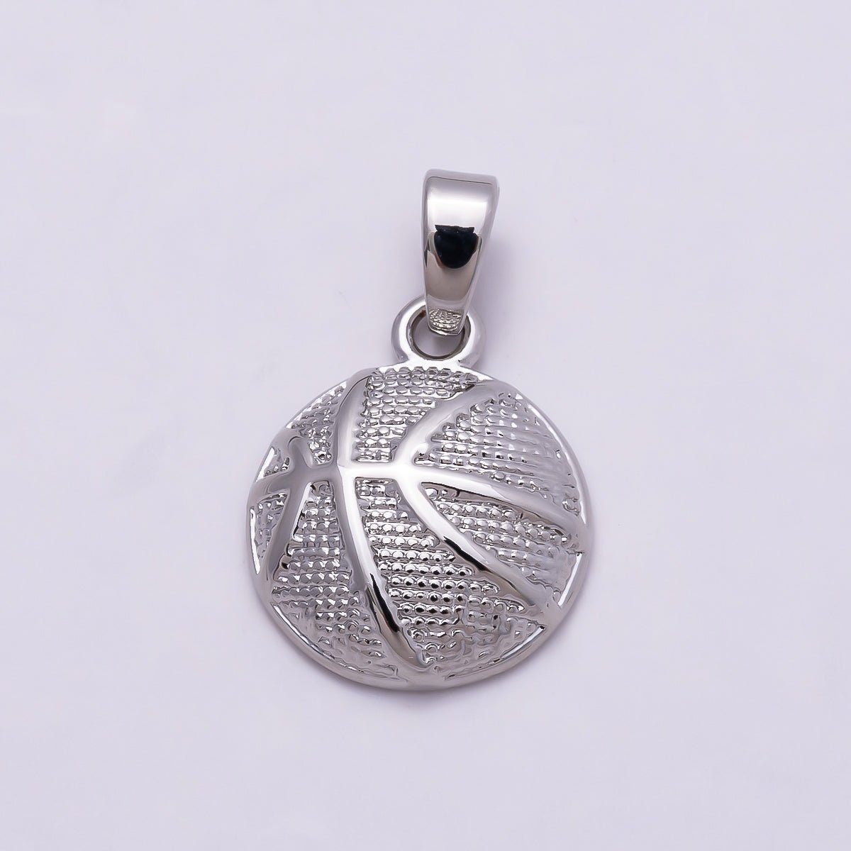 24K Gold Filled Basketball Sports Pendant in Gold & Silver | AA1000 Charms - 00874 - DLUXCA
