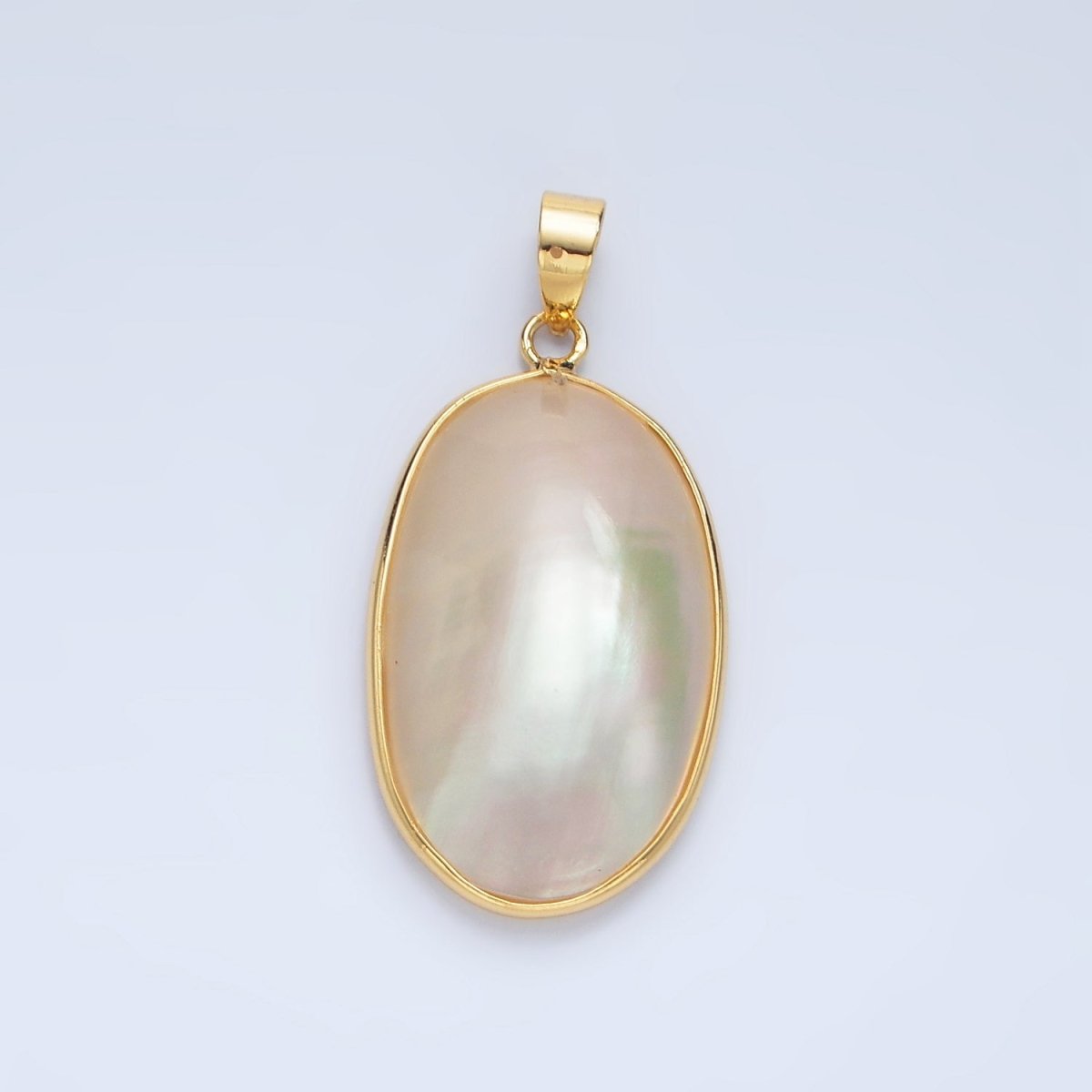 24K Gold Filled Blue, White, Purple Freshwater Pearl Bezel Pendant | P1902 - P1904 - DLUXCA