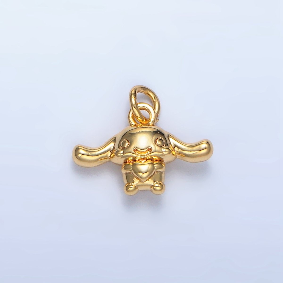 24K Gold Filled Bunny Rabbit Animal Multidimensional Mini Charm | X889 - DLUXCA