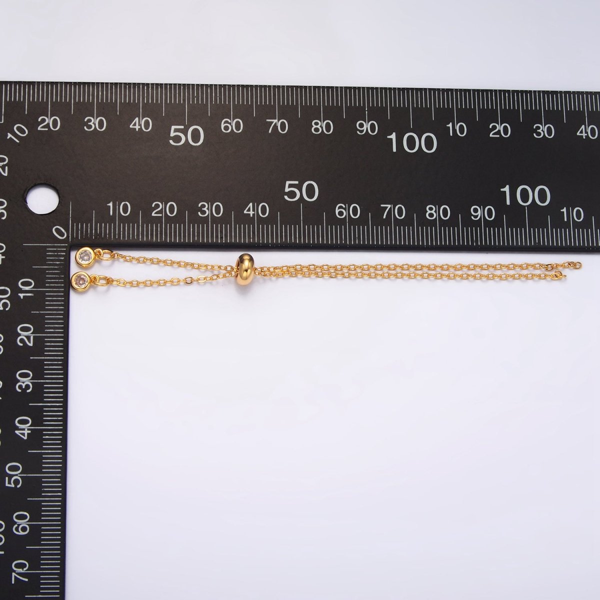 24K Gold Filled Cable Chain Stopper Stopper Extender Findings | Z882 - DLUXCA