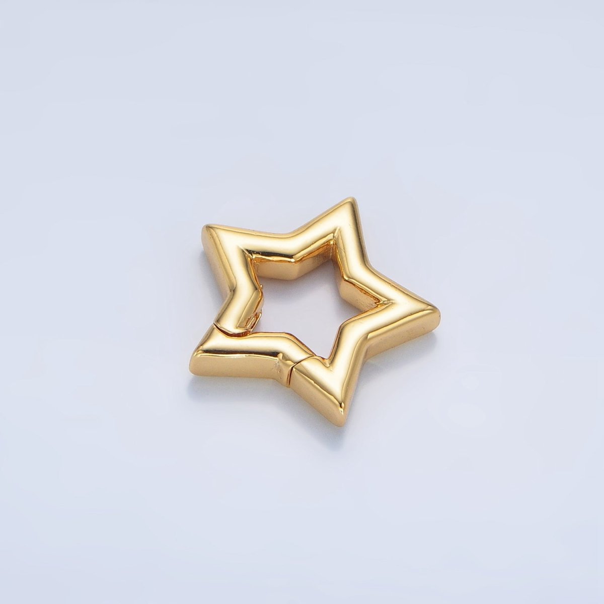 24K Gold Filled Celestial Star Push Gate Closure Findings | Z961 - DLUXCA