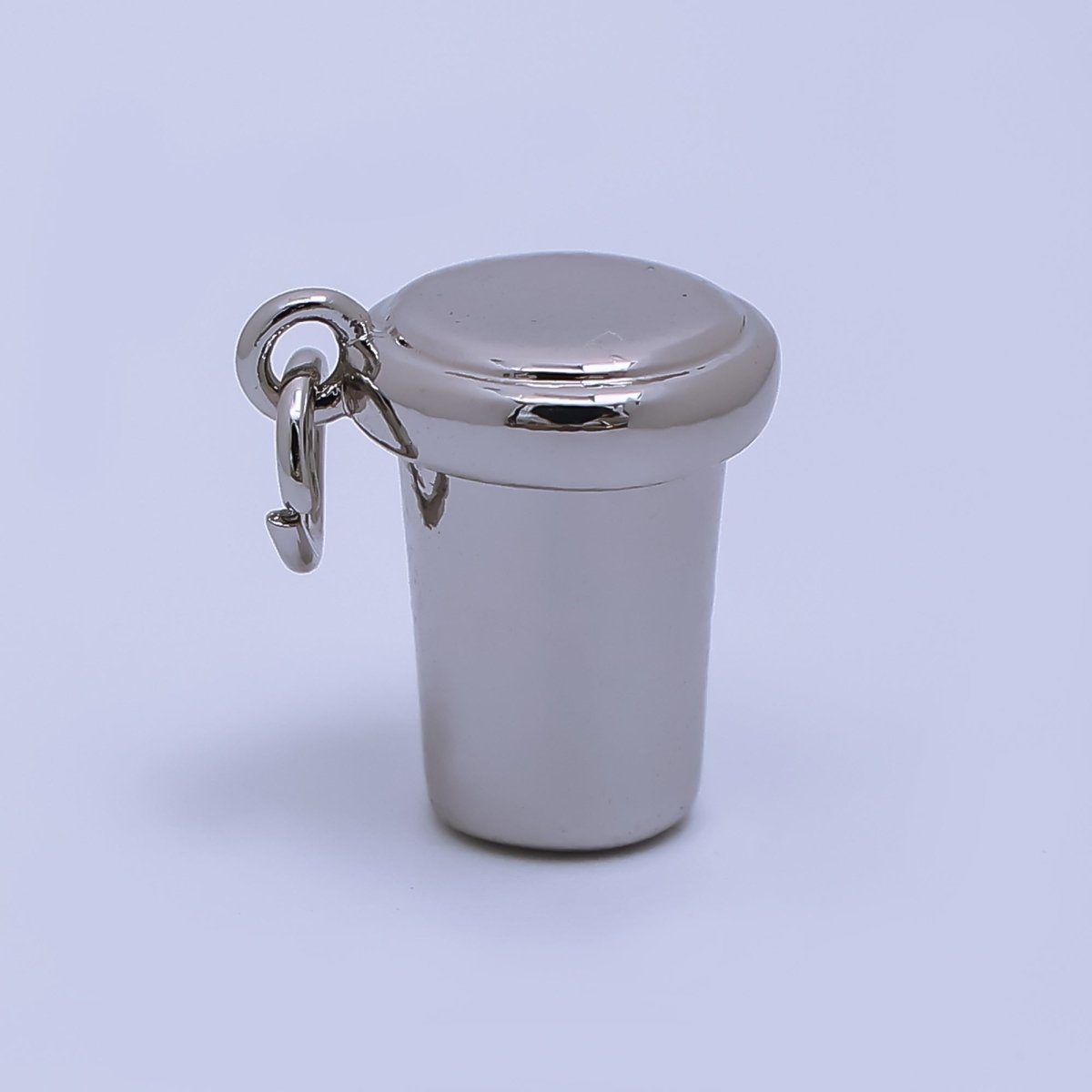 24K Gold Filled Coffee Cup 3D Multidimensional Glass Charm in Gold or Silver| AJ - 374 - DLUXCA