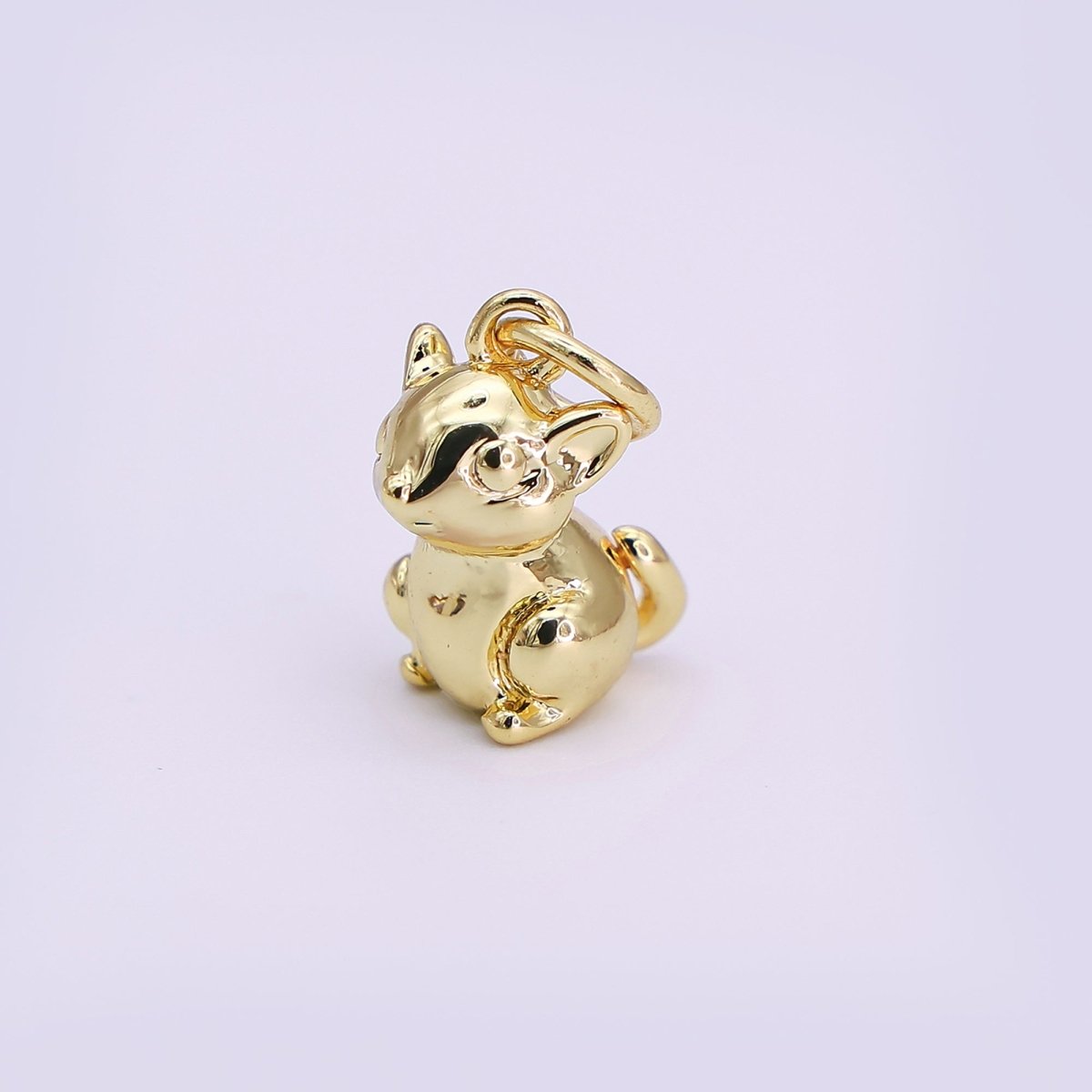 24K Gold Filled Cute Animal Multidimensional 3D Charm in Gold & Silver | N109 - DLUXCA
