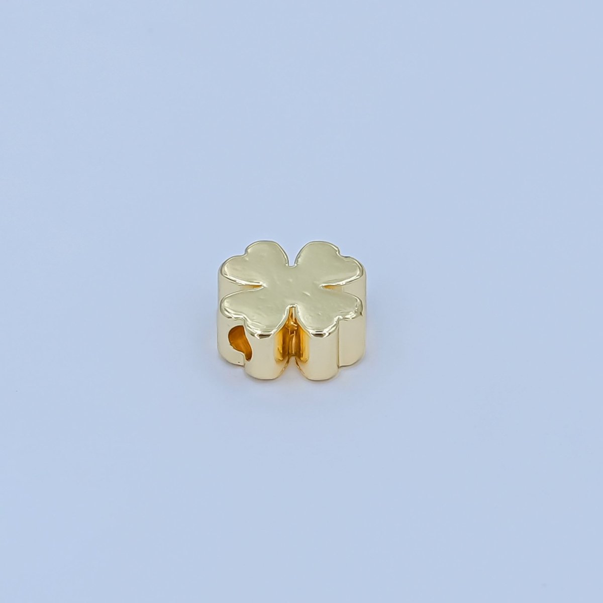 24K Gold Filled Four - Leaf Lucky Fortune Heart Clover Bead Spacer | B - 081 - DLUXCA