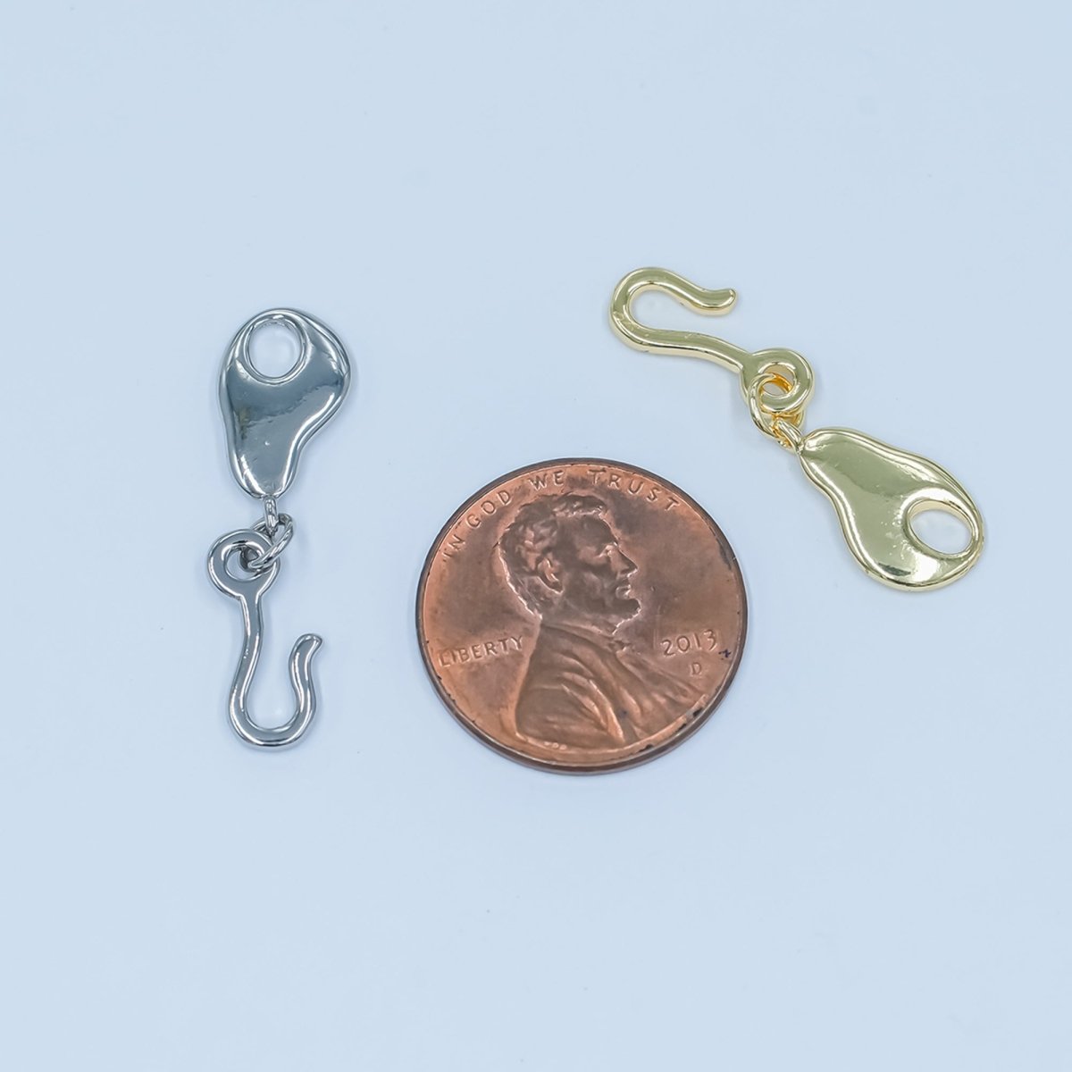 24K Gold Filled Geometric Hook Finding in Gold & Silver | Z1098 - DLUXCA