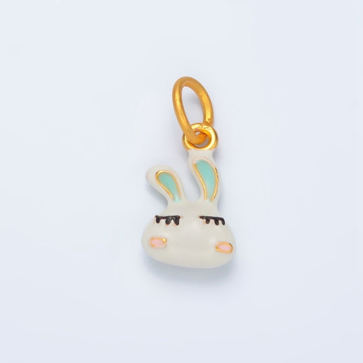 24K Gold Filled Glam Beauty Bunny, Animal Charm | AG923 - DLUXCA