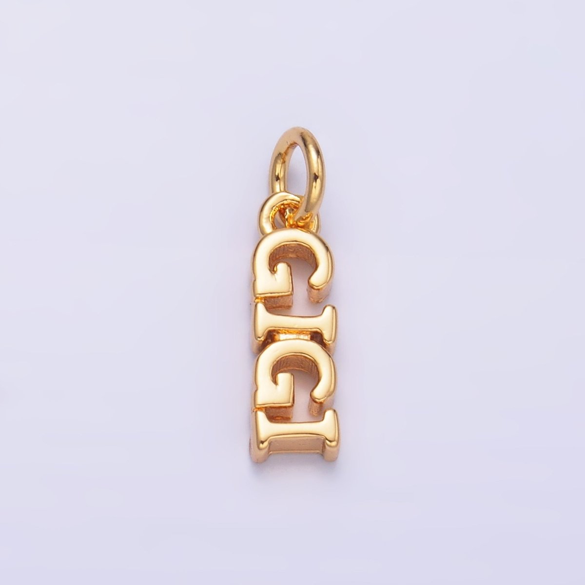 24K Gold Filled Grandma "GIGI" Script Charm in Gold & Silver | W424 - DLUXCA