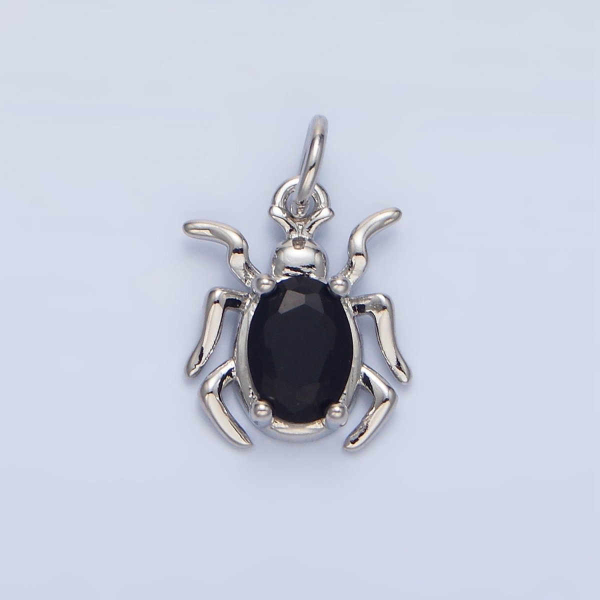 24K Gold Filled Green, Black, Red CZ Spider Insect Charm | X902 - X904 - DLUXCA