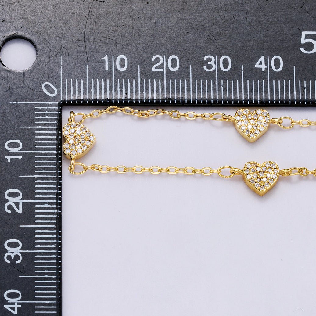 24K Gold Filled Heart Charm CABLE Roll Chain Sold by Yard For Jewelry Making, Necklace Bracelet Anklet Supply Component | ROLL - 420 Clearance Pricing - DLUXCA