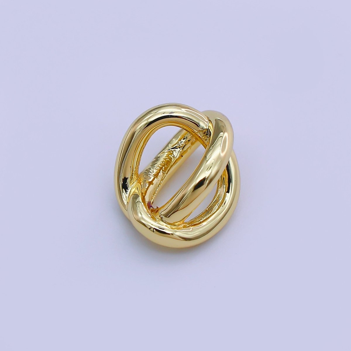 24K Gold Filled Infinity Knot Rounded Bead Spacer | B - 336 - DLUXCA