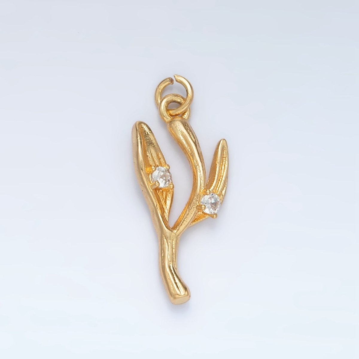 24K Gold Filled Leaf Charm | AC162 - DLUXCA