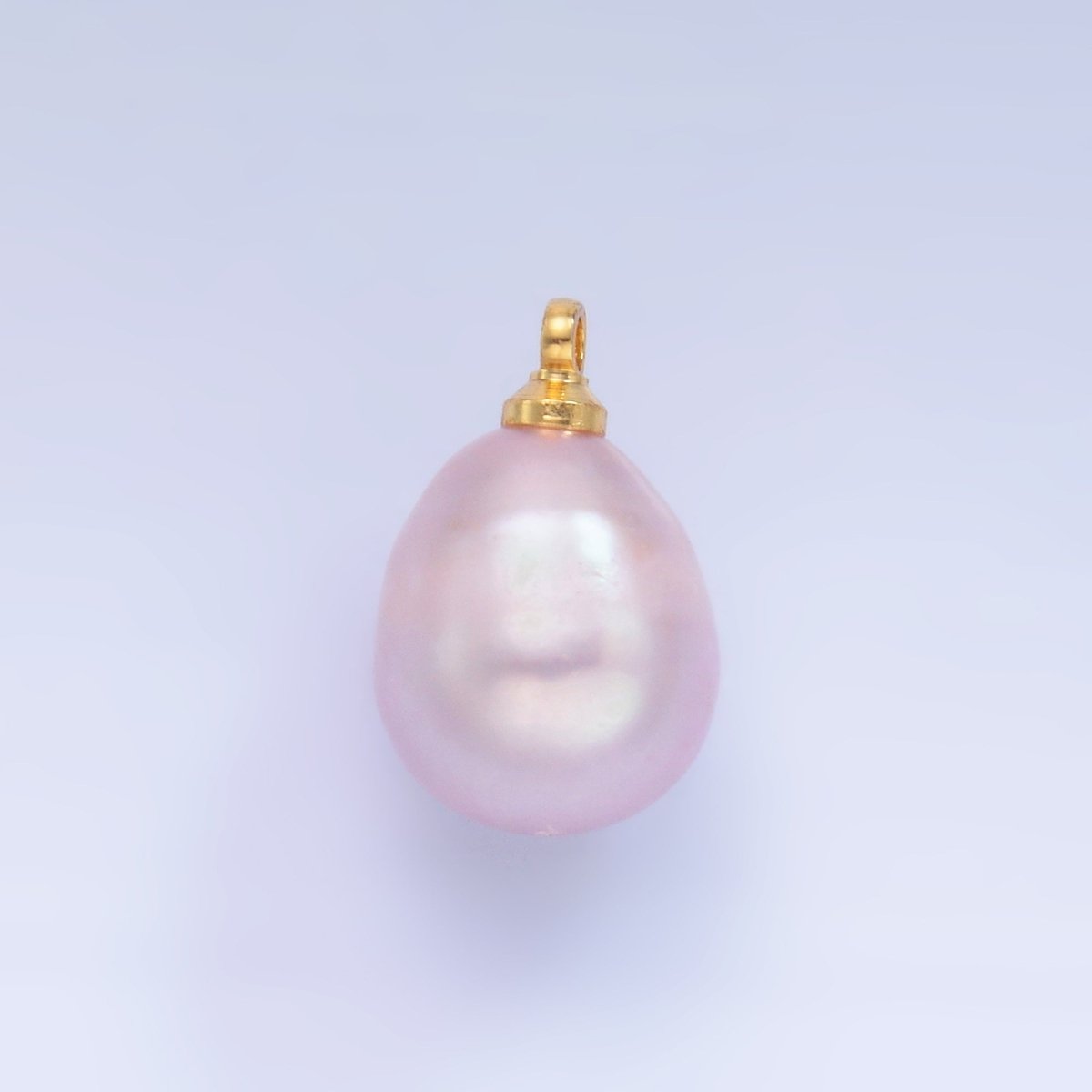 24K Gold Filled Light Purple, Pink, Dark Purple Freshwater Pearl Charm | P1580 P1583 P1584 - DLUXCA