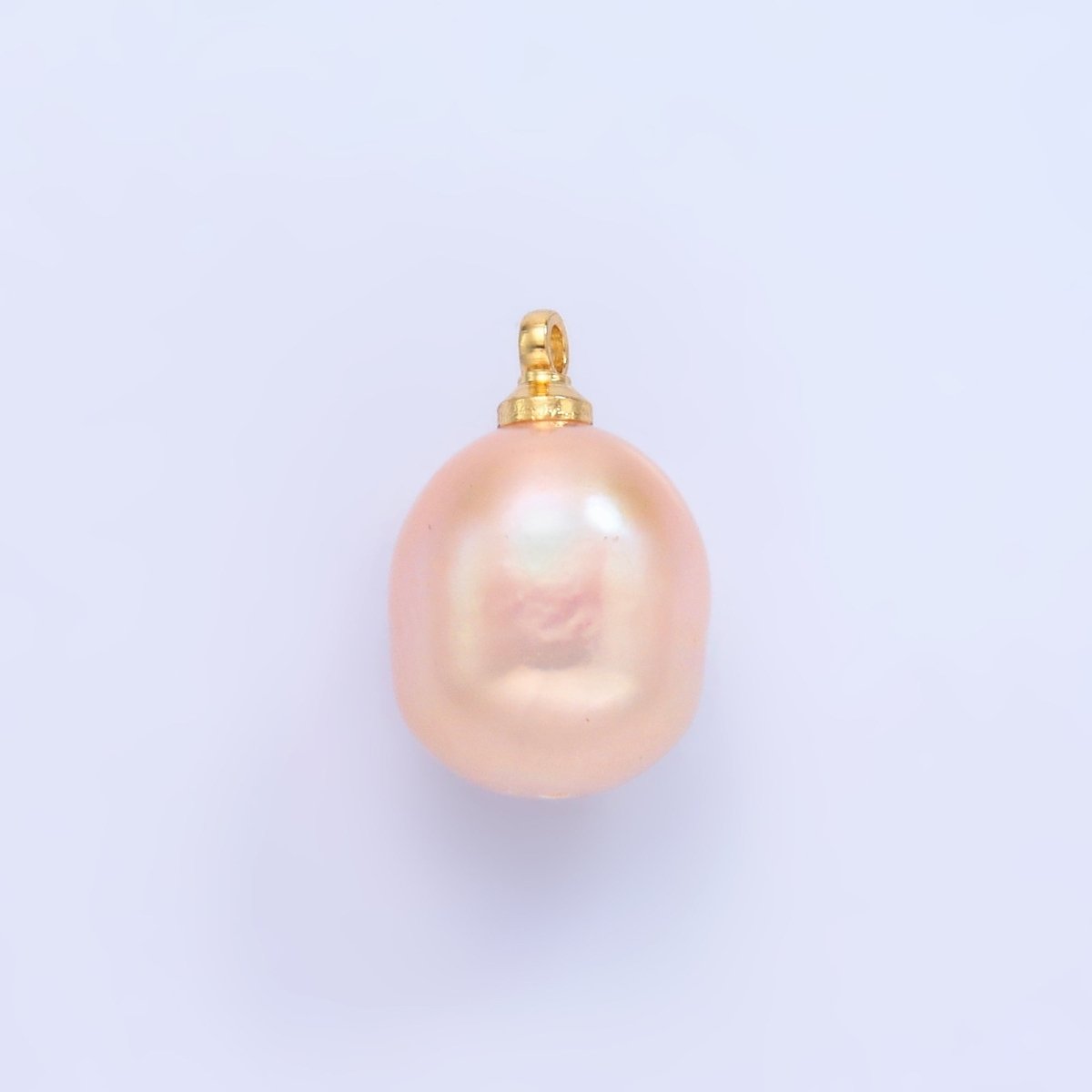 24K Gold Filled Light Purple, Pink, Dark Purple Freshwater Pearl Charm | P1580 P1583 P1584 - DLUXCA