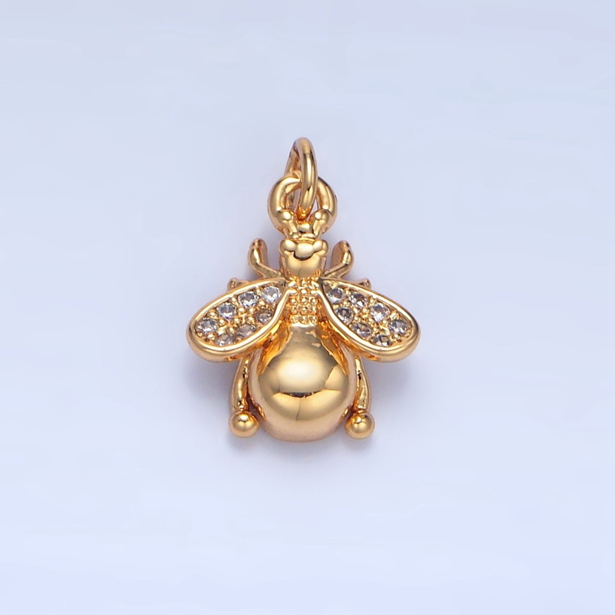 24K Gold Filled Micro Paved CZ Insect Animal Charm | X874 - DLUXCA