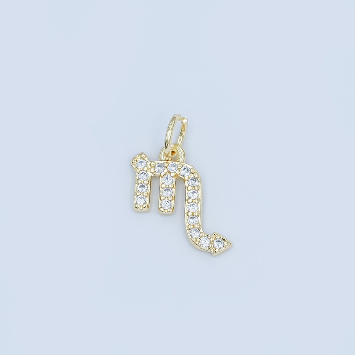 24K Gold Filled Micro Paved CZ Zodiac Sign Charm | A1313 - A1318 - DLUXCA