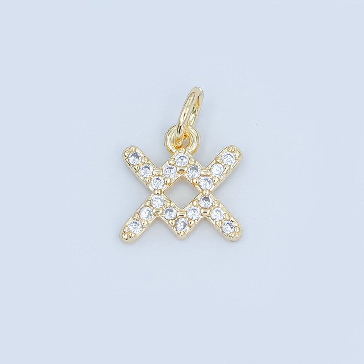 24K Gold Filled Micro Paved CZ Zodiac Sign Charm | A1313 - A1318 - DLUXCA