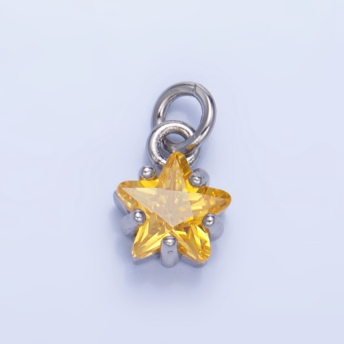 24K Gold Filled Mini Celestial Star CZ Charm in Gold & Silver | W028 - W039 - DLUXCA