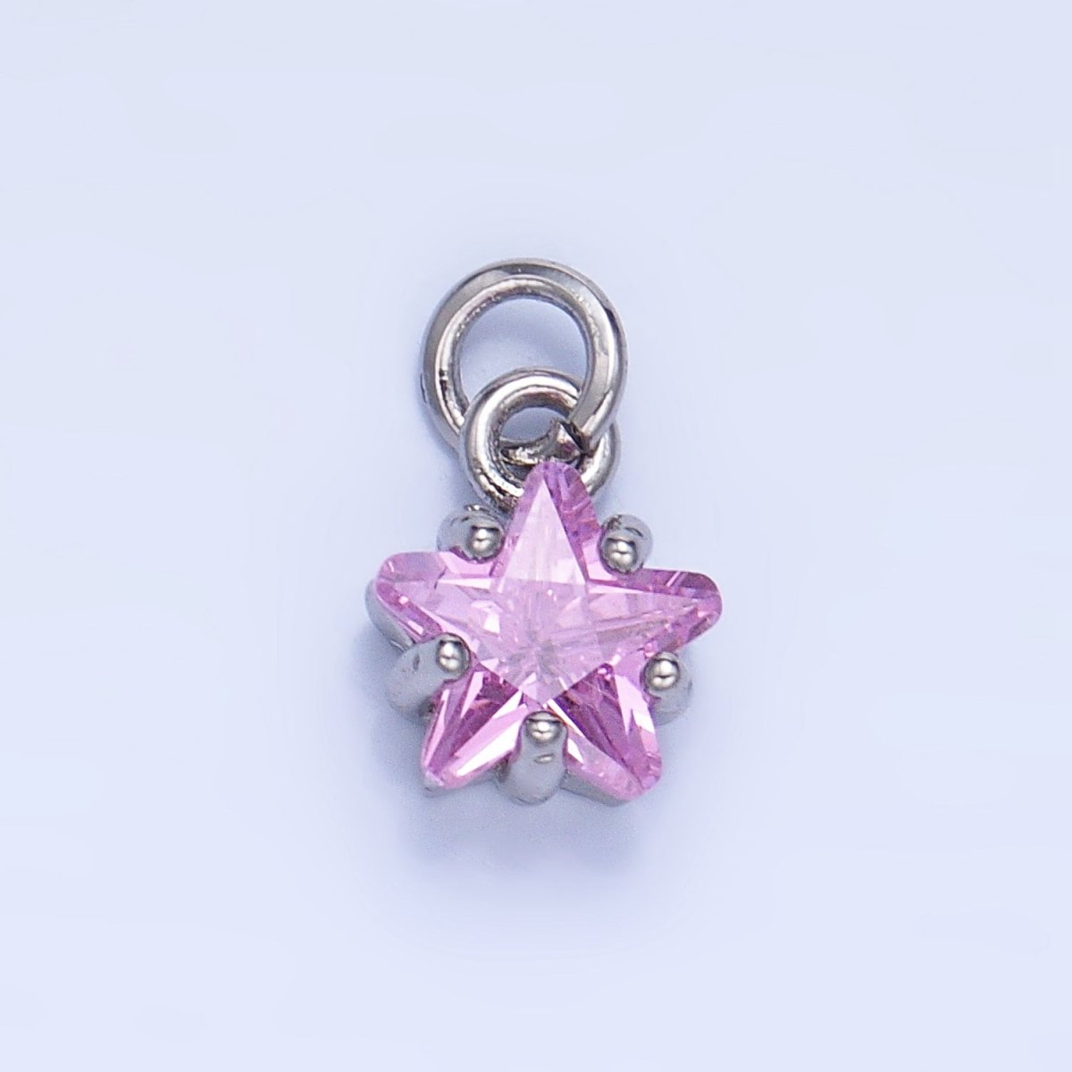 24K Gold Filled Mini Celestial Star CZ Charm in Gold & Silver | W028 - W039 - DLUXCA