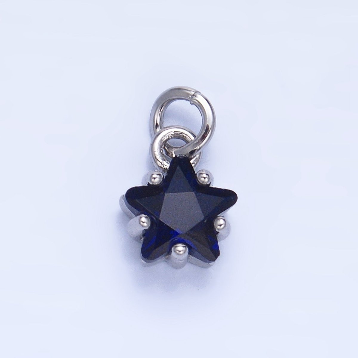 24K Gold Filled Mini Celestial Star CZ Charm in Gold & Silver | W028 - W039 - DLUXCA