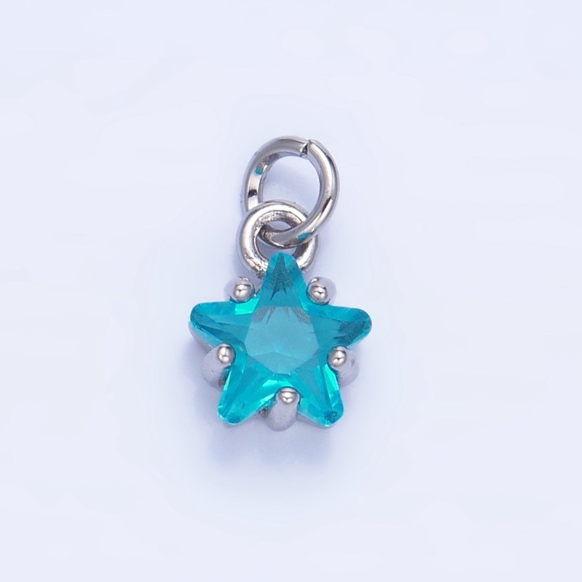 24K Gold Filled Mini Celestial Star CZ Charm in Gold & Silver | W028 - W039 - DLUXCA