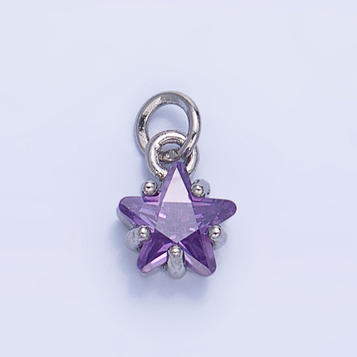 24K Gold Filled Mini Celestial Star CZ Charm in Gold & Silver | W028 - W039 - DLUXCA