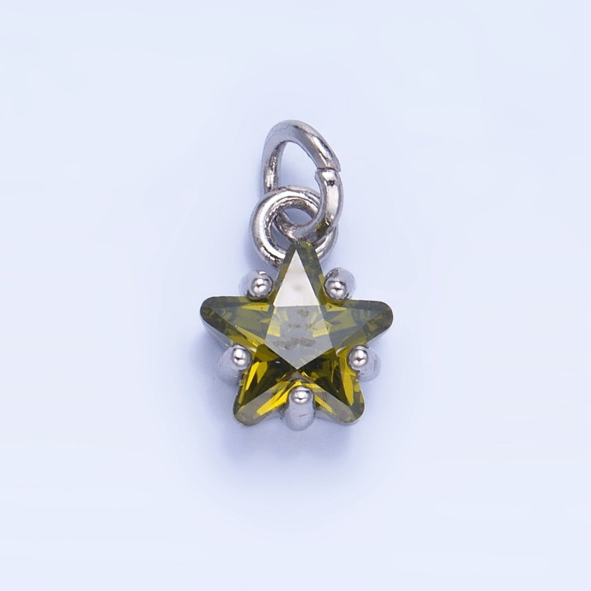 24K Gold Filled Mini Celestial Star CZ Charm in Gold & Silver | W028 - W039 - DLUXCA